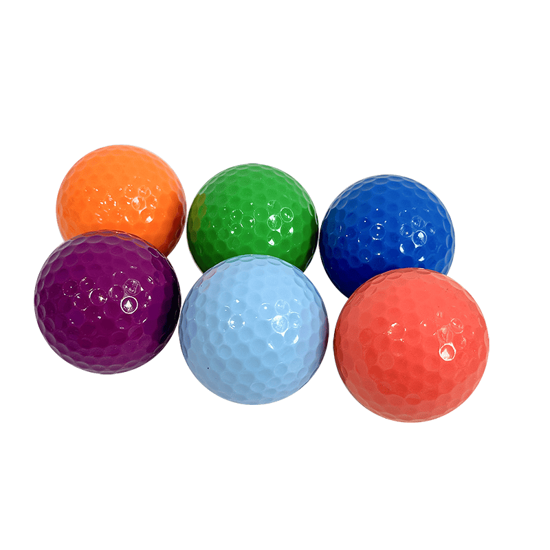 Bola golf amalan berwarna -warni